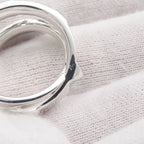 Hermes Ring Cl Do-H Double Silver 55