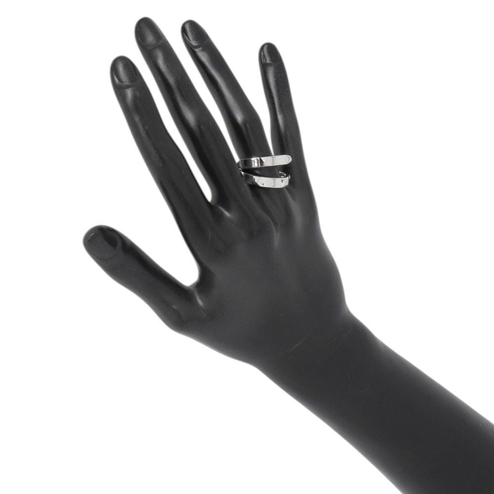 Hermes Ring Cl Do-h Double Silver 55 — view 5