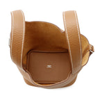 Hermes Handbag Picotin Lock PM Gold Silver Taurillon Clemence — view 5