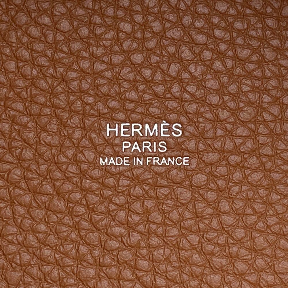 Hermes Handbag Picotin Lock PM Gold Silver Taurillon Clemence — view 9