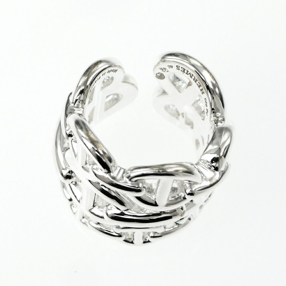 Hermes Ring Chaine D'ancre GM 46 Silver — view 5