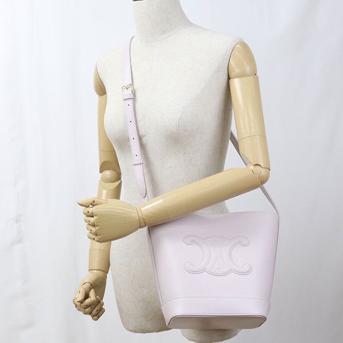 Celine Small Bucket Cuir Triomphe Crossbody Shoulder Bag Calfskin — view 8