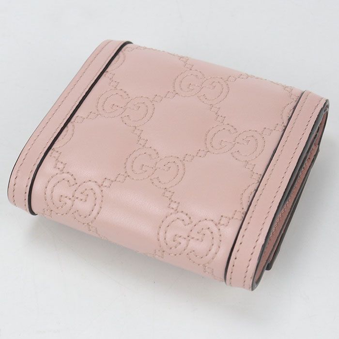 Gucci Card Case Wallet GG Matelasse Bifold with Coin Purse Leather — view 2