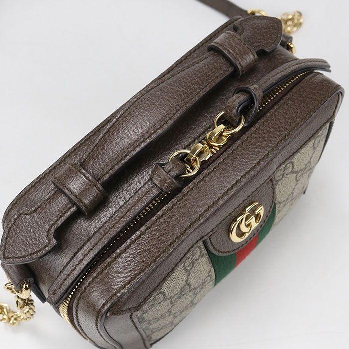 Gucci Chain Ophidia Crossbody Shoulder Bag Leather — view 5