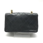 Chanel Big CC Logo Bicolor Lambskin Chain Shoulder Bag Black Purse — view 3