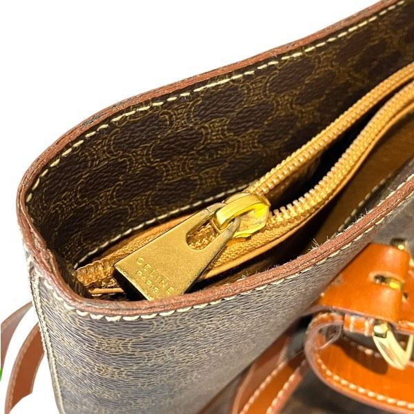 Celine Macadam Pattern Bucket Tote — view 9