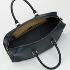 Hermes Sampron Tote Shoulder Bag Courchevel Navy Blue Gold — view 6