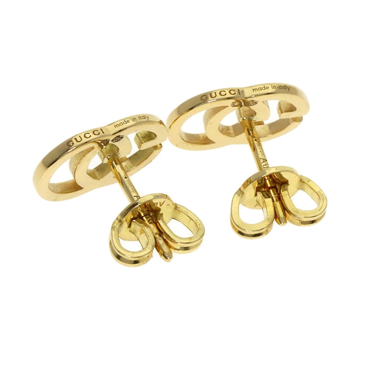 Gucci GG Running Stud Earrings 18k Yellow Gold — view 2