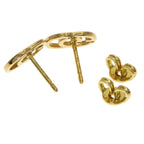 Gucci GG Running Stud Earrings 18k Yellow Gold — view 3