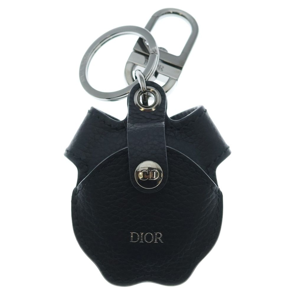 Dior Bobby Air Tag Oak Air Tag Case Key Holder Key Ring Gray Navy — view 2
