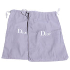 Dior Dtwist Cannage Lambskin Mule Logo Leather Sandals Black Beige — view 6