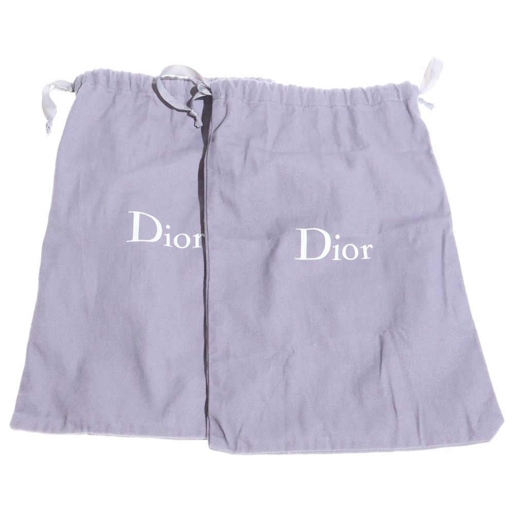 Dior Dtwist Cannage Lambskin Mule Logo Leather Sandals Black Beige — view 6