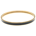 Hermes Uni Bangle Bracelet Black Gold — view 4