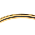 Hermes Uni Bangle Bracelet Black Gold — view 5