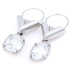 Louis Vuitton Four Palladium Crystal Earrings Silver — view 5