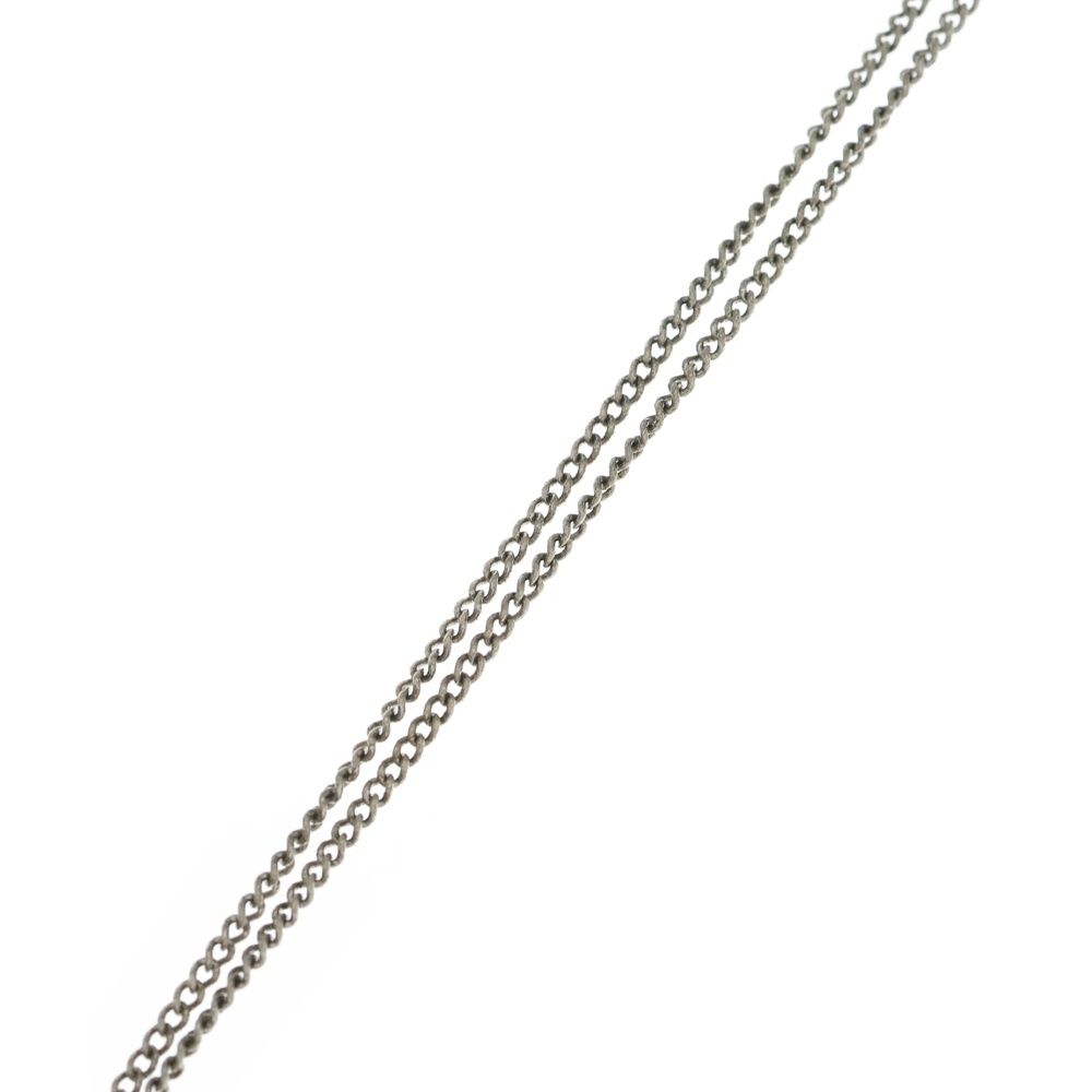 Louis Vuitton Monogram Ring Necklace Pendant Chain Silver — view 4