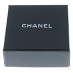 Chanel CC Logo Rhinestone Brooch Pin Badge Silver — view 6