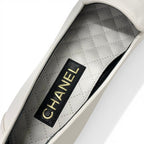 Chanel Loafers Leather Shoes White Black CC Logo Bicolor Flat — view 7