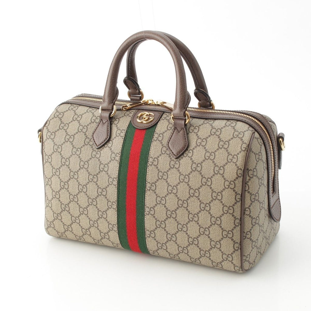 Gucci Ophidia GG Supreme 2-Way Shoulder Boston Bag Beige — view 2