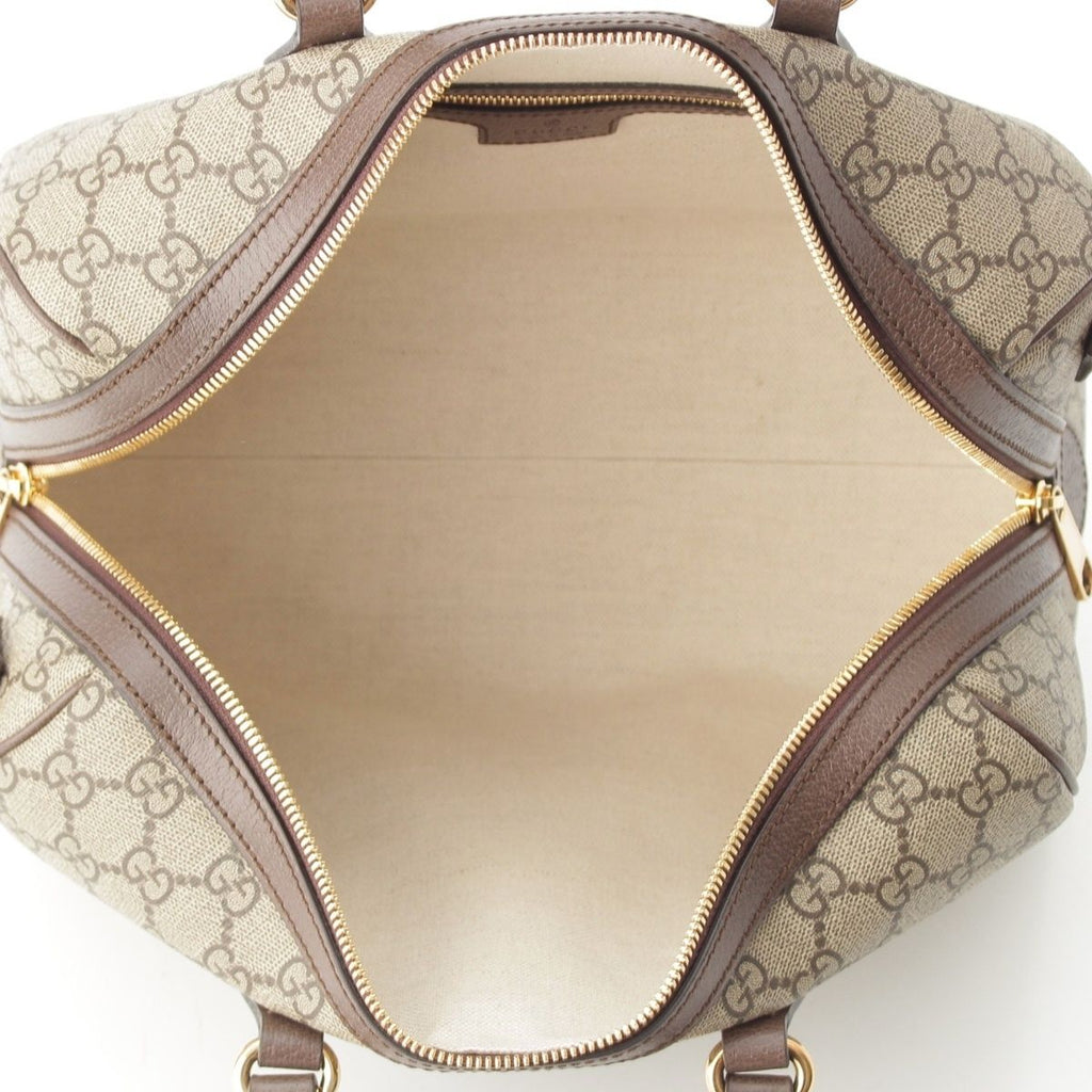 Gucci Ophidia GG Supreme 2-Way Shoulder Boston Bag Beige — view 6