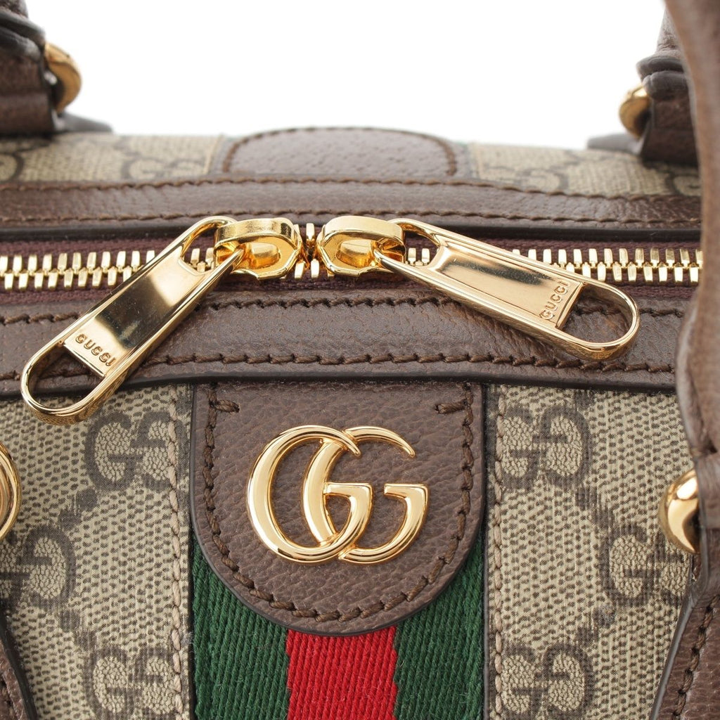 Gucci Ophidia GG Supreme 2-Way Shoulder Boston Bag Beige — view 8