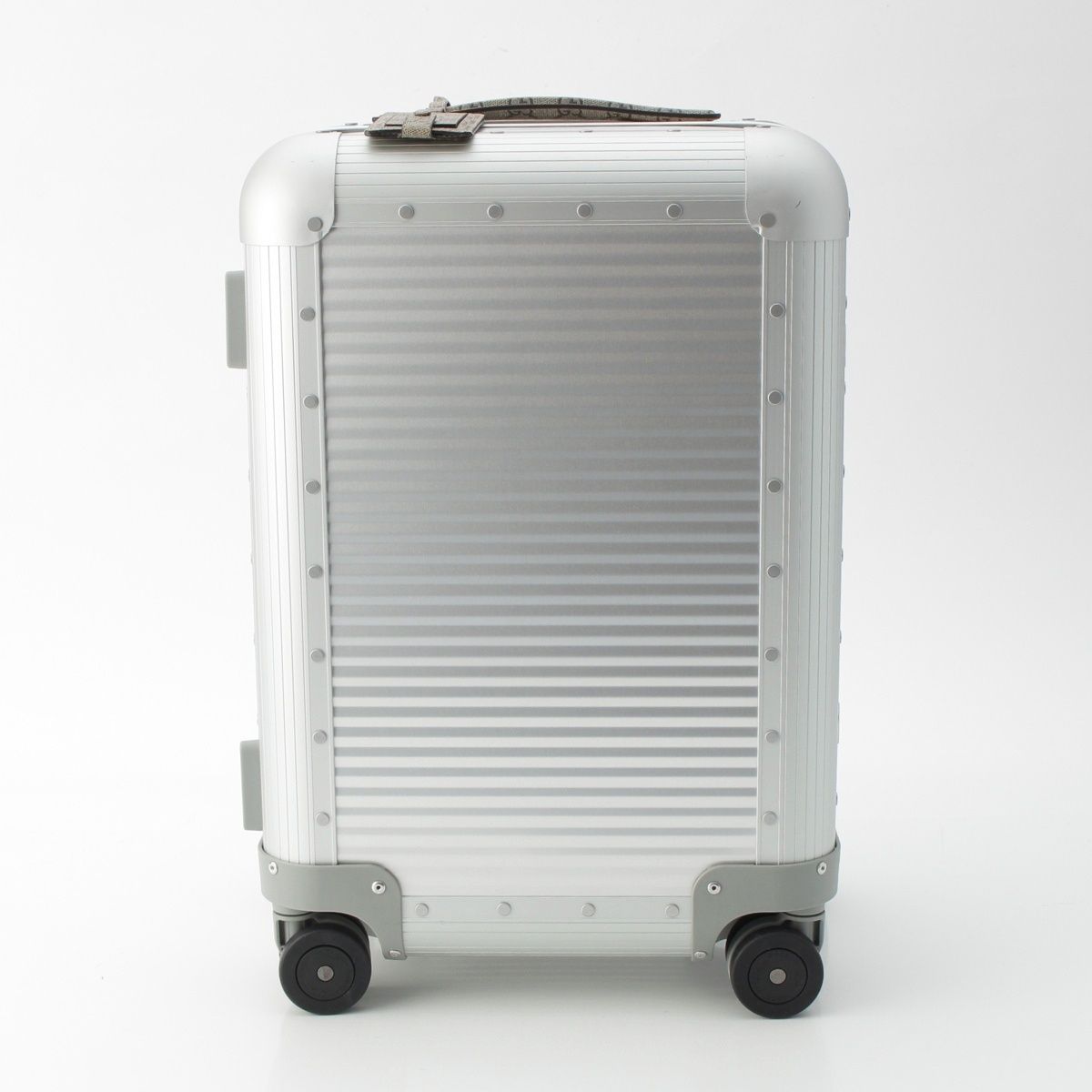 Gucci GG Supreme Canvas Aluminum Trolley Cabin Carry Case Suitcase Silver — view 2