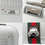Gucci GG Supreme Canvas Aluminum Trolley Cabin Carry Case Suitcase Silver — view 9