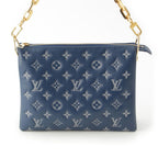 Louis Vuitton Monogram Cousin PM Clutch Shoulder Bag Blue Navy — view 2