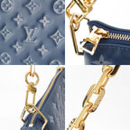 Louis Vuitton Monogram Cousin PM Clutch Shoulder Bag Blue Navy — view 9
