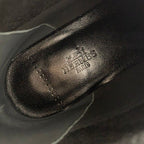 Hermes Duo Boots Short Shoes Fabric Black Knit Exlibris — view 7