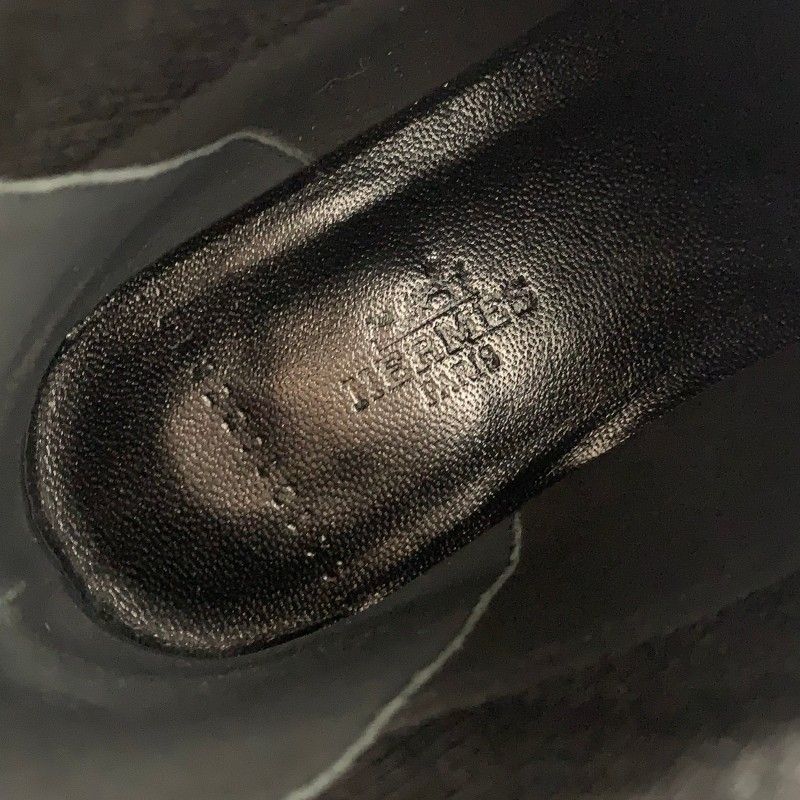 Hermes Duo Boots Short Shoes Fabric Black Knit Exlibris — view 7