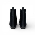 Hermes Duo Boots Short Shoes Fabric Black Knit Exlibris — view 5