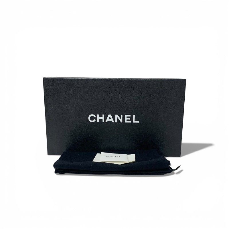 Chanel Loafers Leather Shoes Patent Red Silver CC Logo Turnlock — view 9