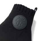 Hermes Voltige Boots Short Shoes Fabric Leather Black Knit — view 9