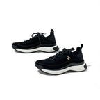 Chanel Sneakers Shoes Suede Leather Black Logo CC — view 3