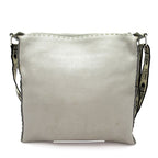 Fendi Selleria Shoulder Bag Leather Gray — view 4