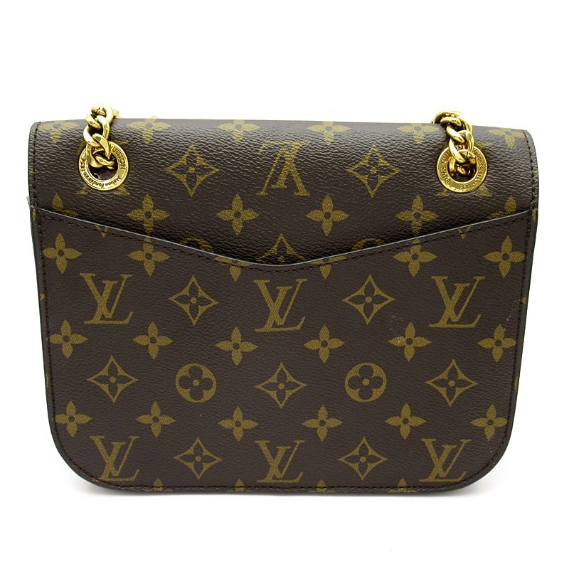 Louis Vuitton Passi Monogram Shoulder Bag Brown — view 4