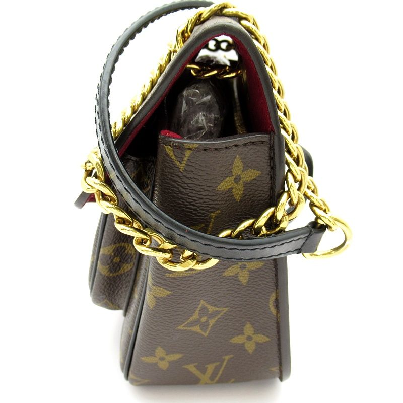 Louis Vuitton Passi Monogram Shoulder Bag Brown — view 3