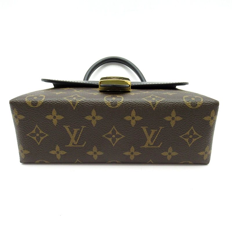 Louis Vuitton Locky BB Monogram Shoulder Bag Noir Black — view 6