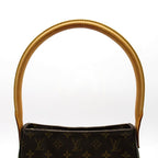 Louis Vuitton Looping MM Monogram Shoulder Bag Brown — view 2