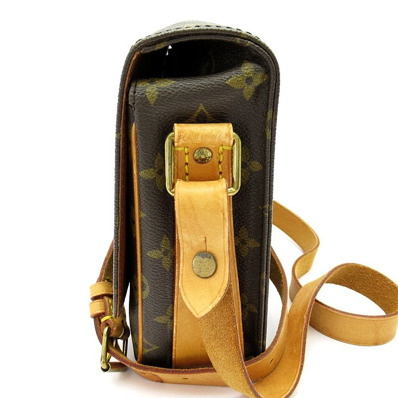 Louis Vuitton Cartouchiere 22 Monogram Shoulder Bag Brown — view 3