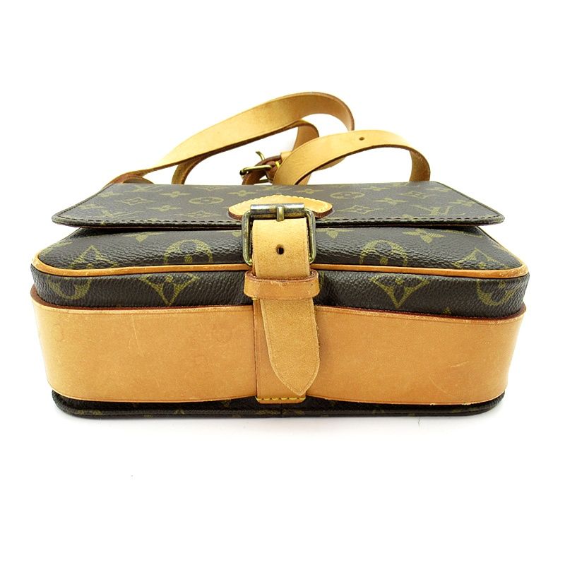 Louis Vuitton Cartouchiere 22 Monogram Shoulder Bag Brown — view 6