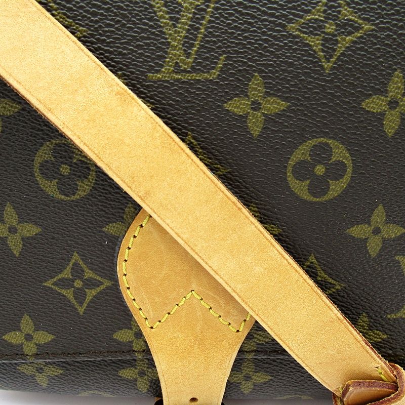 Louis Vuitton Cartouchiere 22 Monogram Shoulder Bag Brown — view 2