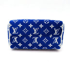 Louis Vuitton Speedy Bandouliere 20 Monogram Jacquard Boston Bag Blue White — view 6
