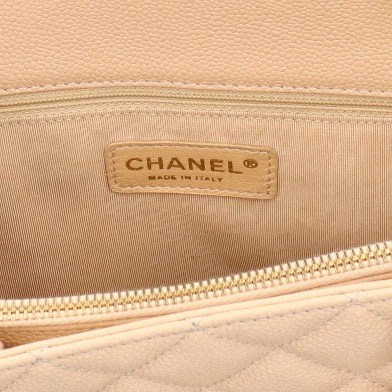 Chanel Grand Shopping Tote GST Caviar Leather Beige — view 7