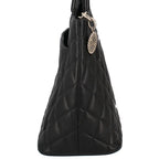 Chanel Medallion Tote Caviar Leather Handbag Black — view 4