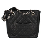 Chanel Petite Shopping Tote PST Caviar Leather Black — view 4