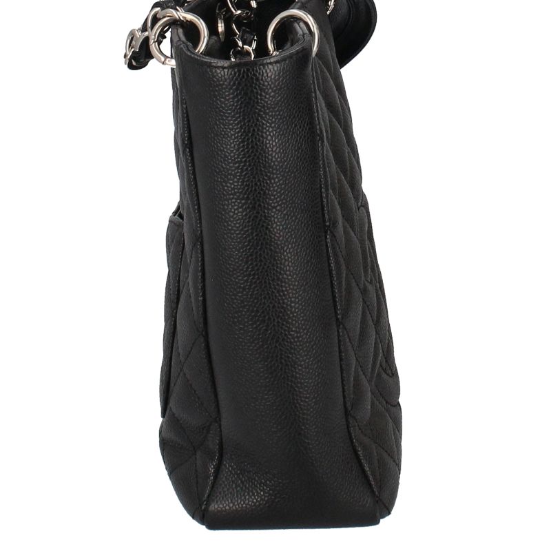 Chanel Petite Shopping Tote PST Caviar Leather Black — view 5
