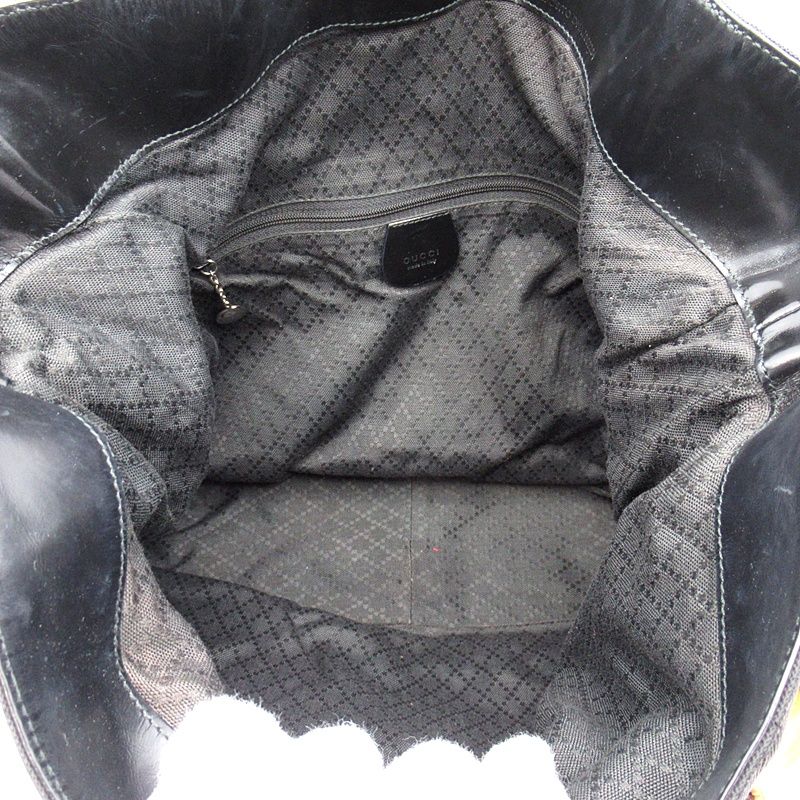 Gucci Bambu 001 Nylon Handbag Black — view 7