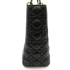 Dior Lady Dior Handbag Lambskin Black — view 5